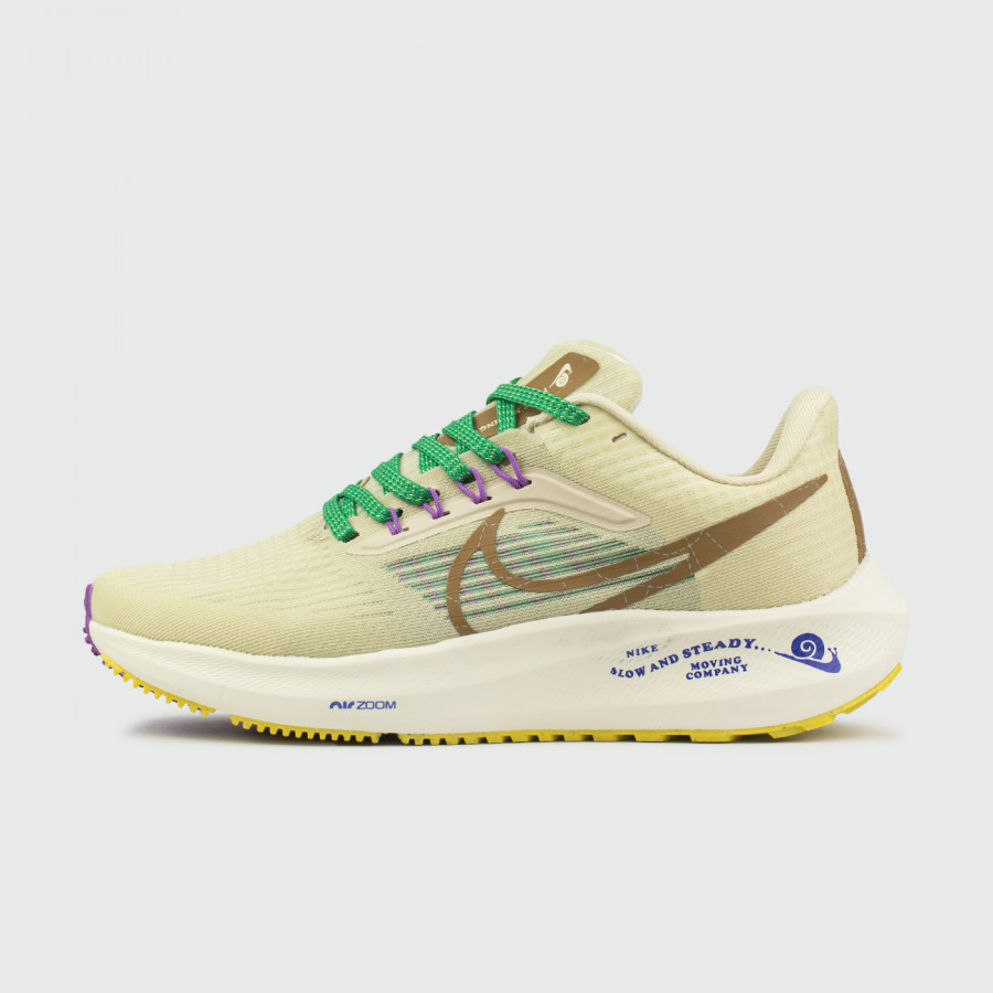 кроссовки Nike Air Zoom Pegasus 39 Grey / Green Laces