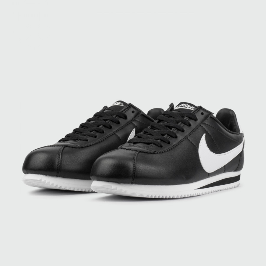 кроссовки Nike Cortez Classic Leather Black White