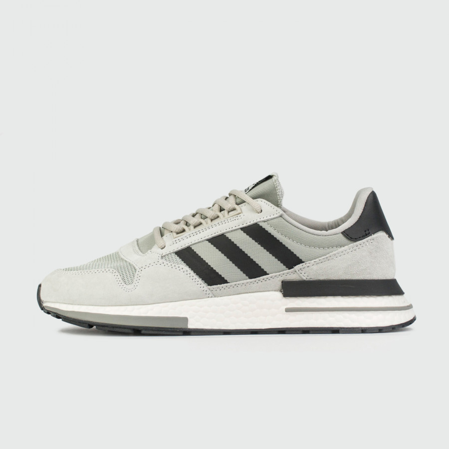 кроссовки Adidas ZX 500 Boost Wmns Grey / Black Str./ White