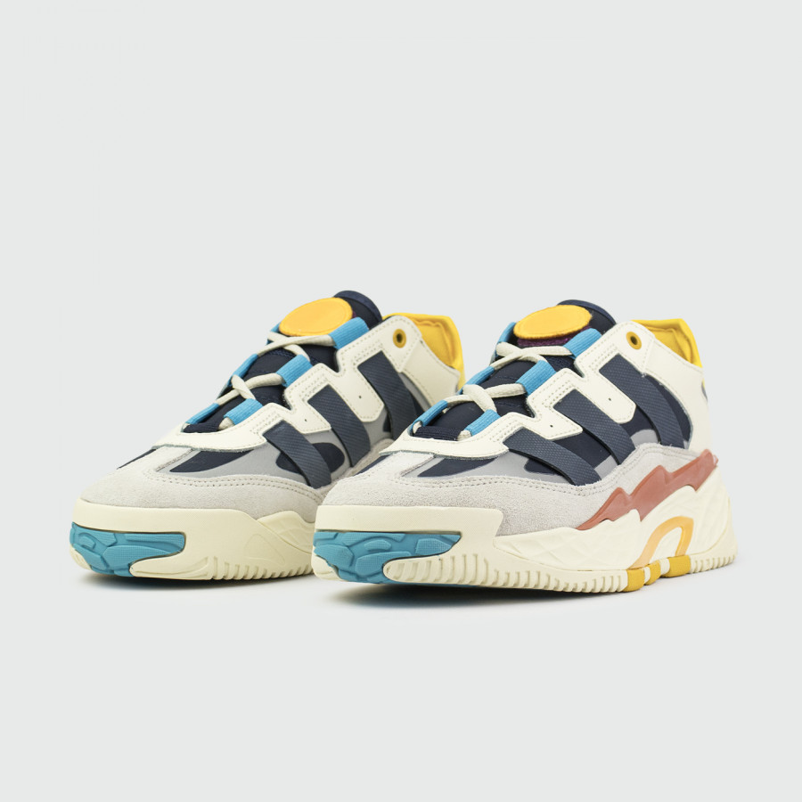 кроссовки Adidas Niteball Wmns Cream / Cyan / Navy