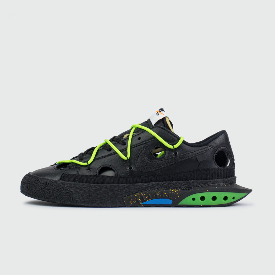кроссовки Nike Blazer Low x Off-White Black Green
