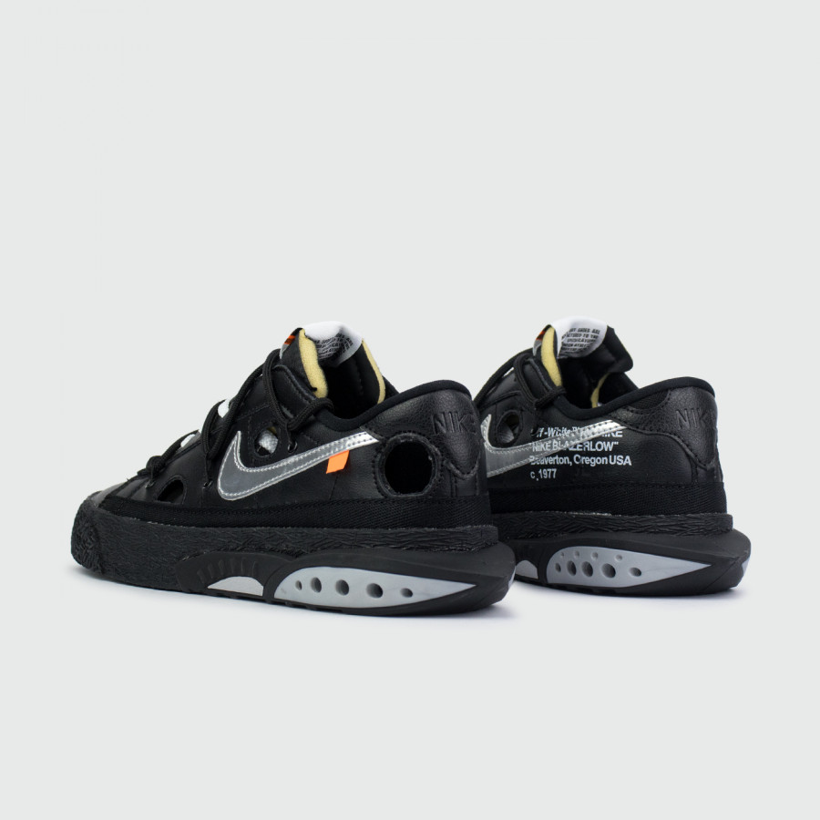 кроссовки Nike Blazer Low x Off-White Wmns Black Silver
