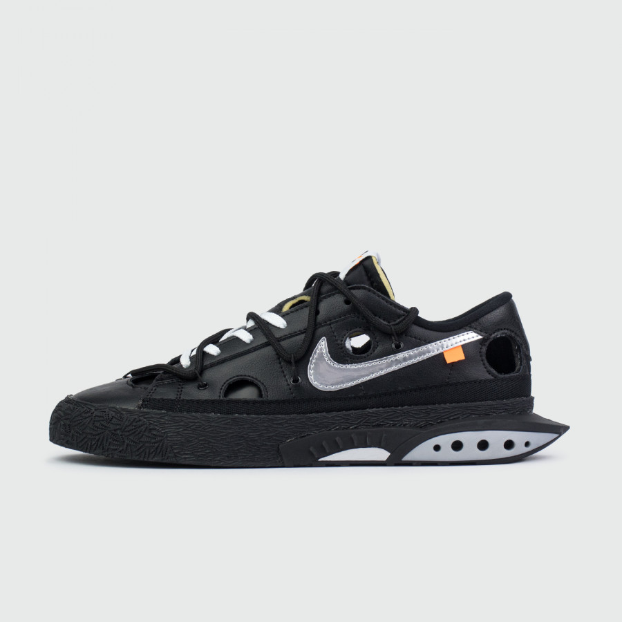 кроссовки Nike Blazer Low x Off-White Wmns Black Silver