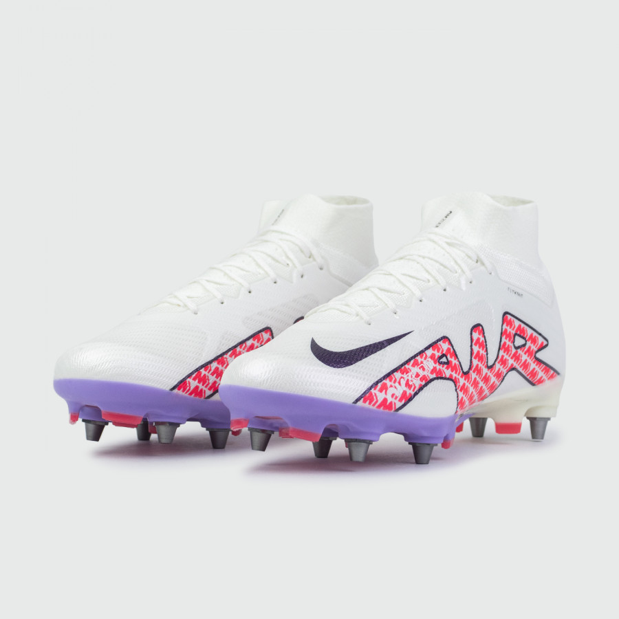 бутсы Nike Air Zoom Mercurial Superfly IX Elite SG White
