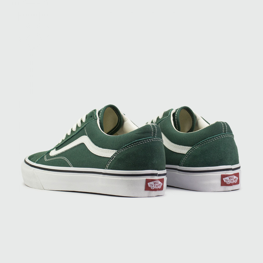 кеды Vans Old Skool Wmns Green / White