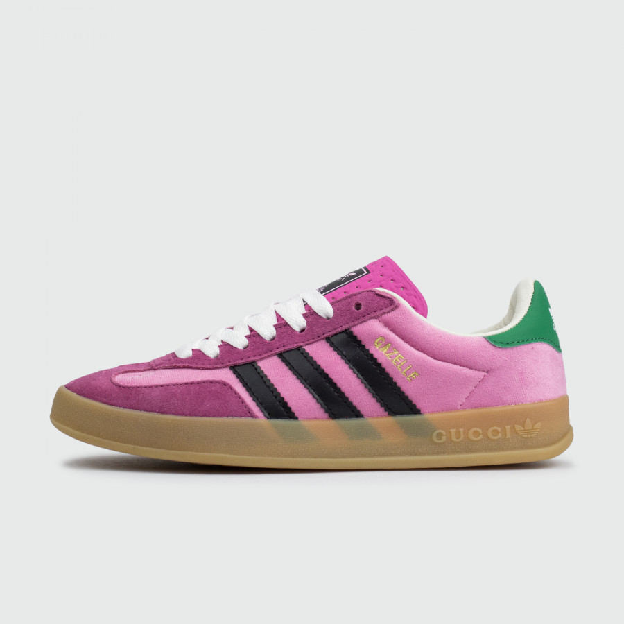 кроссовки Adidas Gazelle x Gucci Pink Wmns