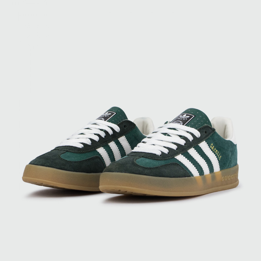 кроссовки Adidas Gazelle x Gucci Green / Wh. Str. Wmns