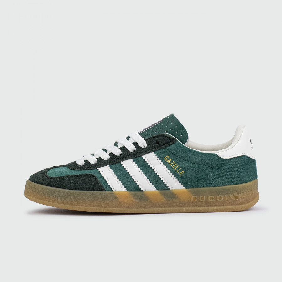 кроссовки Adidas Gazelle x Gucci Green / Wh. Str. Wmns