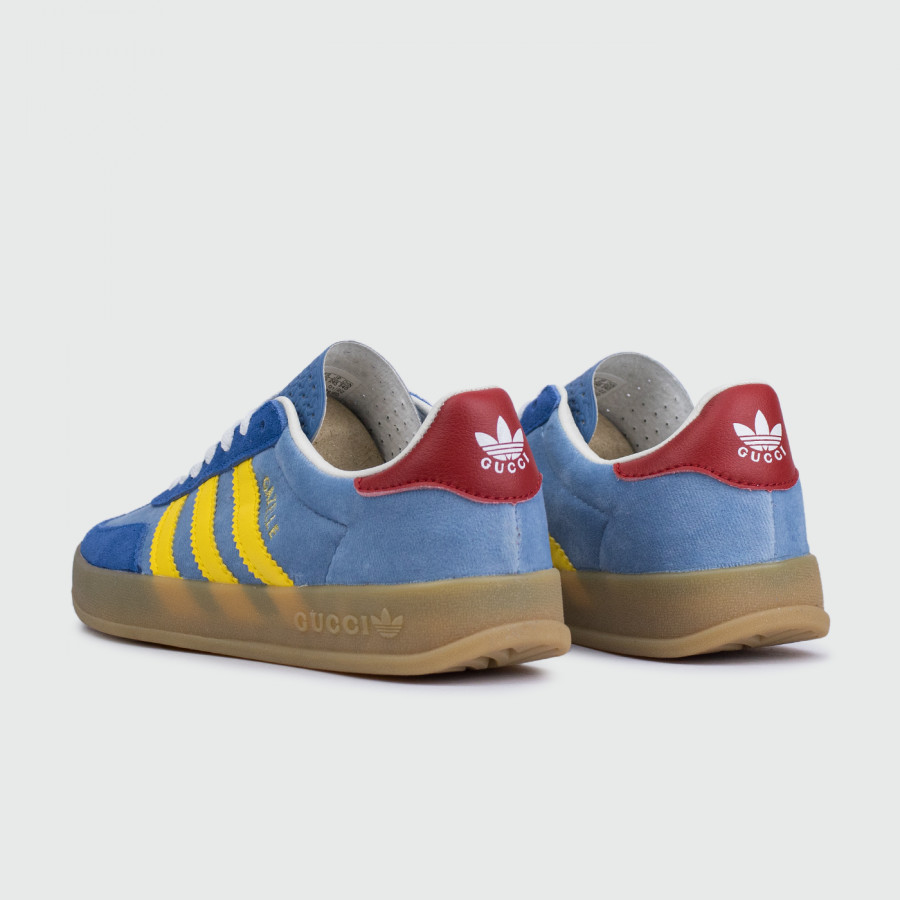 кроссовки Adidas Gazelle x Gucci Blue / Yell. Str. Wmns