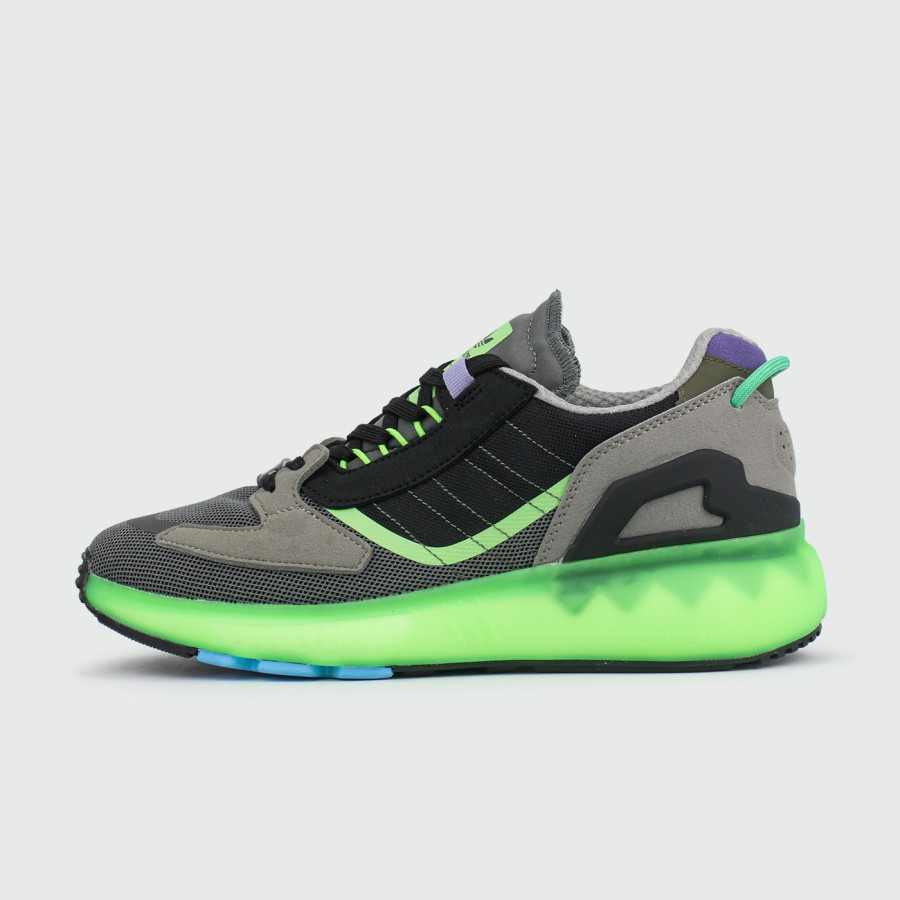кроссовки Adidas ZX 5K Boost Grey / Green