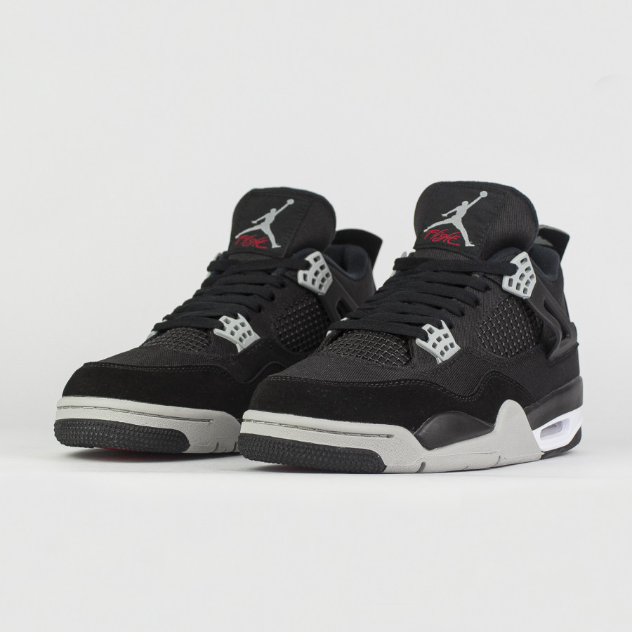 кроссовки Nike Air Jordan 4 Wmns Black Canvas Qual.