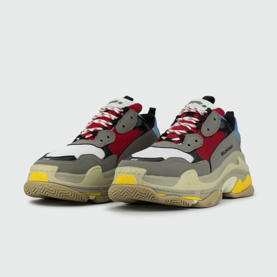 кроссовки Balenciaga Triple S Grey / Red / Blue / Yellow
