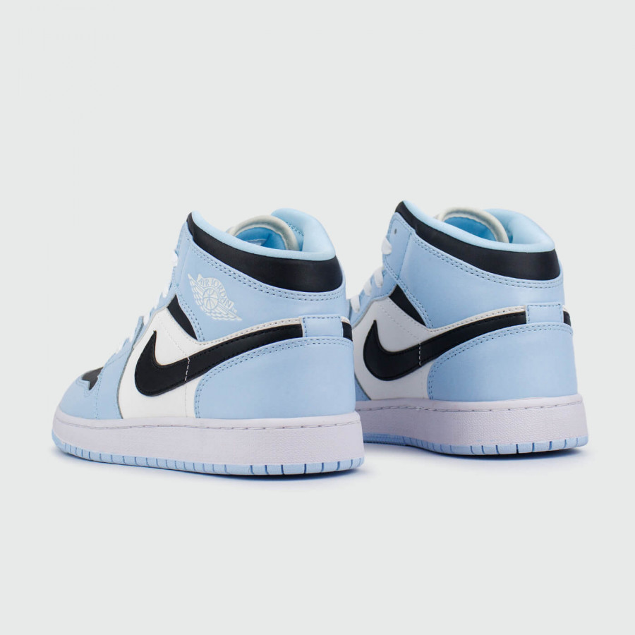 кроссовки Air Jordan 1 High Light Blue / White