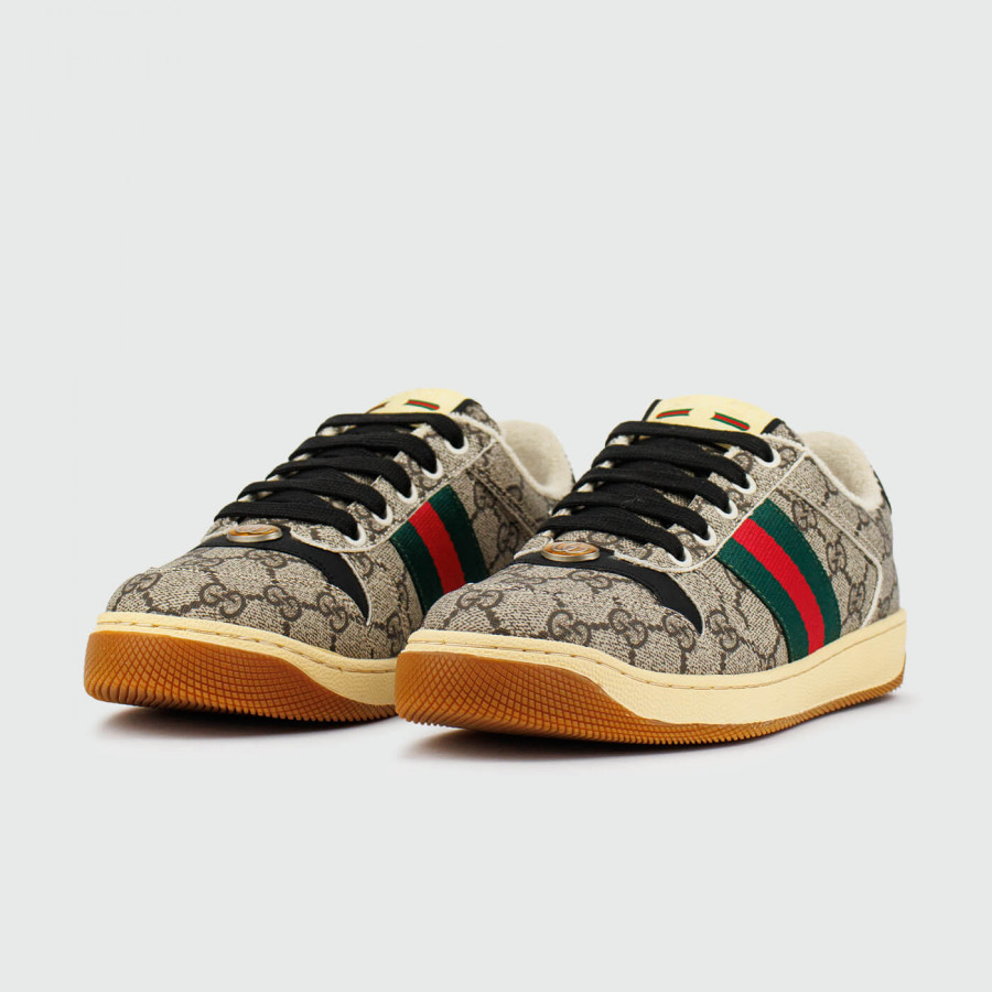 кроссовки GUCCI Screener Beige Ebony