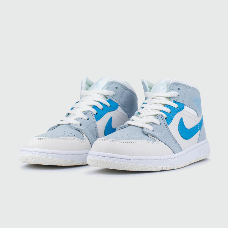 кроссовки Nike Air Jordan 1 new Blue / White Wmns