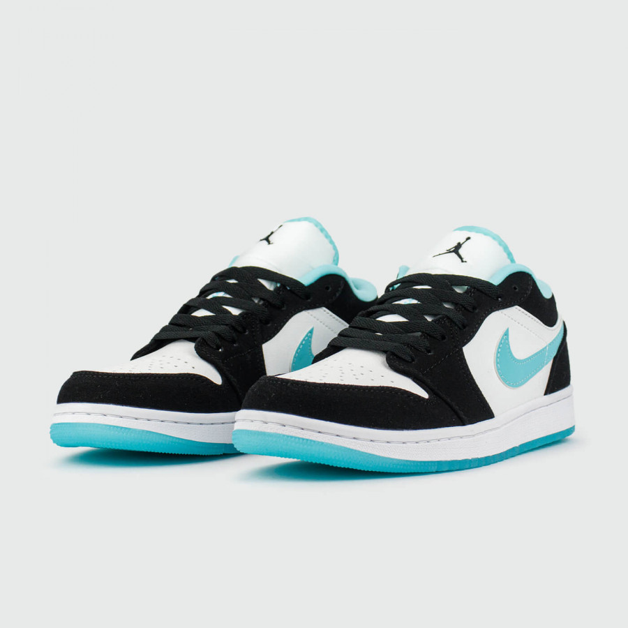 кроссовки Nike Air Jordan 1 Low White Black Mynt Sw. Wmns
