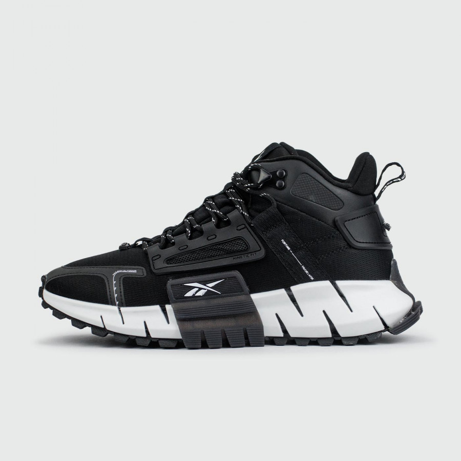 кроссовки Reebok Zig Kinetica Mid Black / White