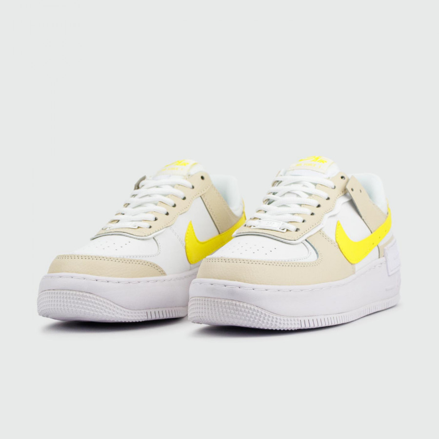 кроссовки Nike Air Force 1 Shadow White Yellow