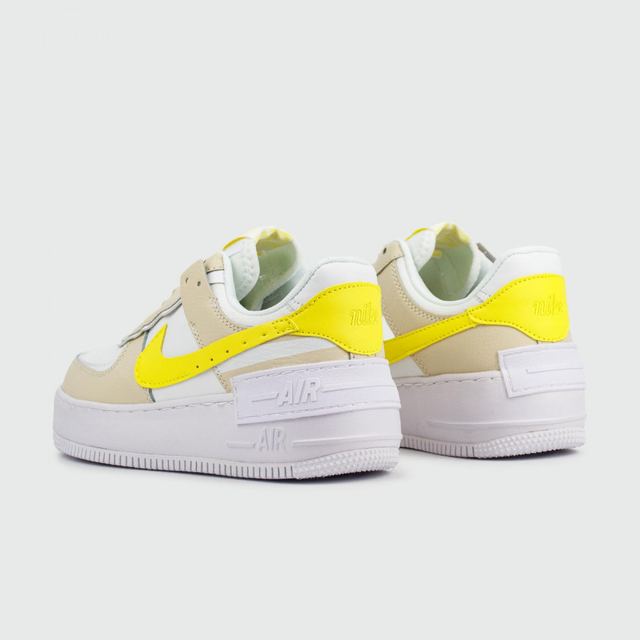 кроссовки Nike Air Force 1 Shadow White Yellow