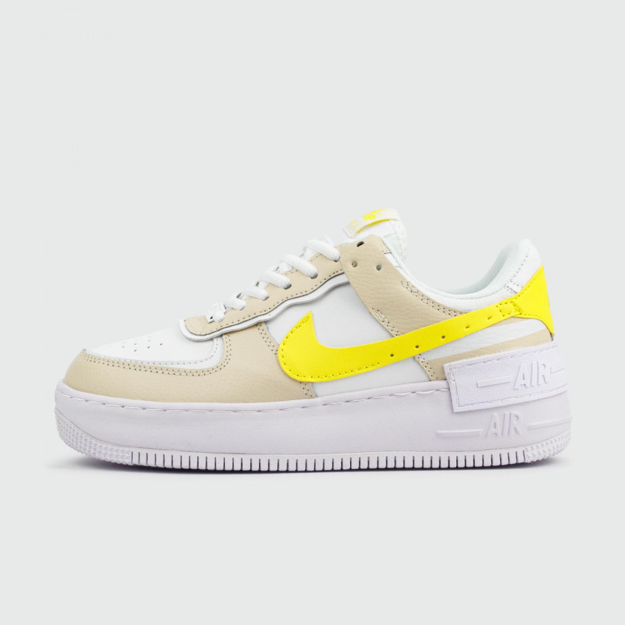 кроссовки Nike Air Force 1 Shadow White Yellow