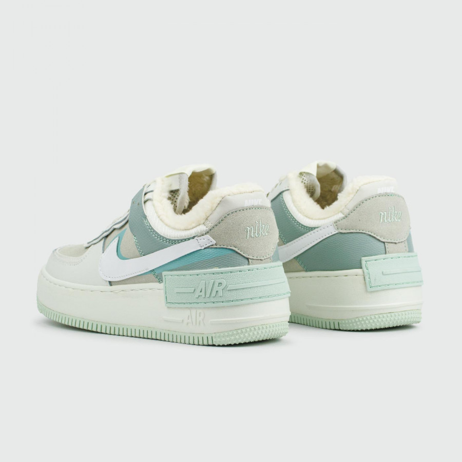 кроссовки Nike Air Force 1 Shadow with Fur Mint