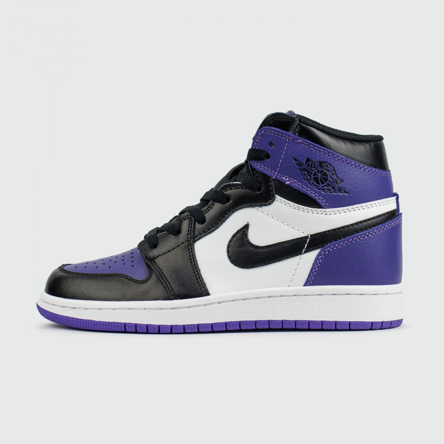 кроссовки Air Jordan 1 High Purple Black / White