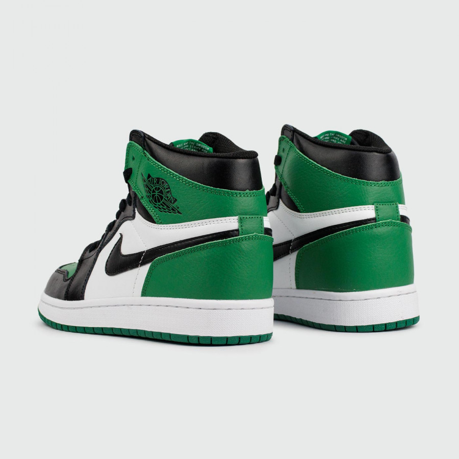 кроссовки Air Jordan 1 High Green Black / White