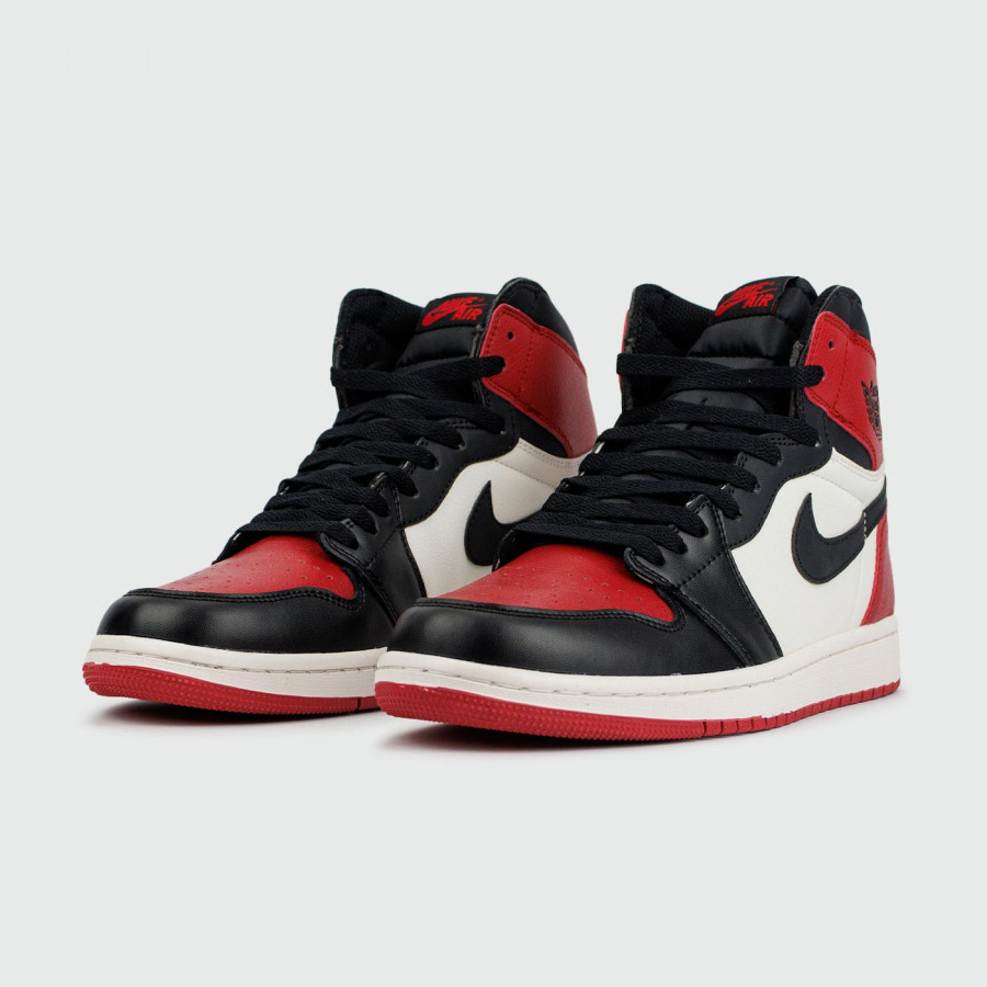 кроссовки Nike Air Jordan 1 Bred Toe 2018 new