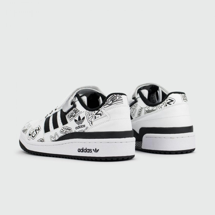 кроссовки Adidas Forum 84 Low OG White Black Logo
