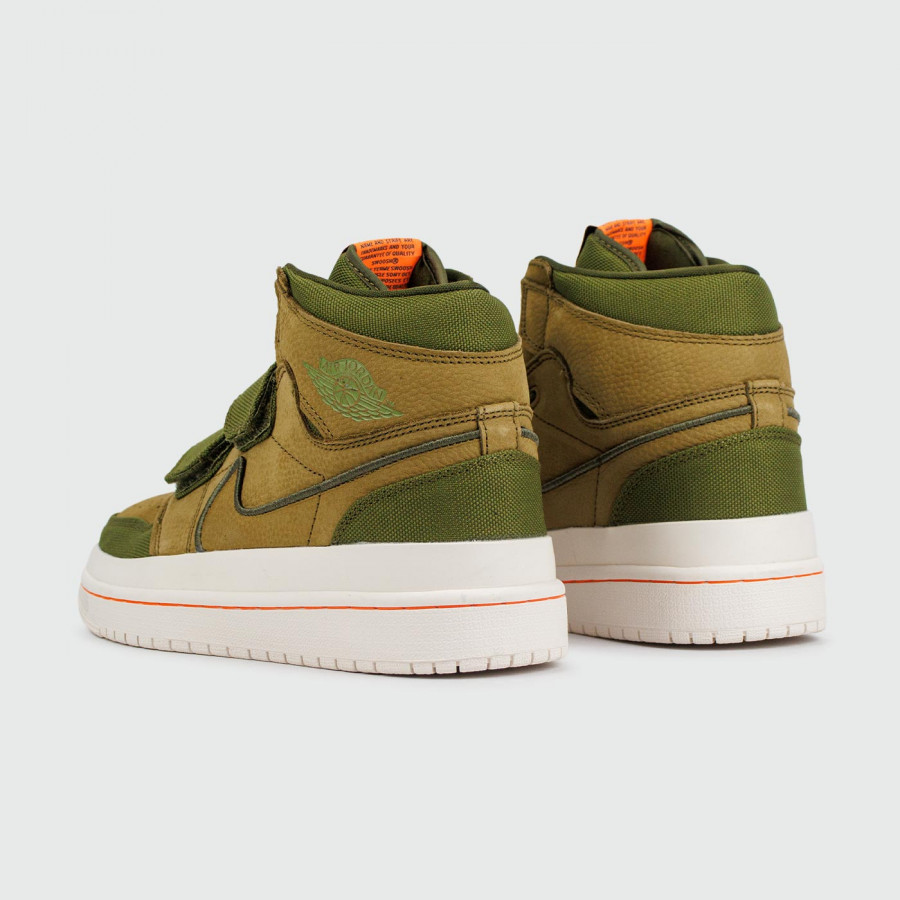 кроссовки Nike Air Jordan 1 High Double Strap Olive / White