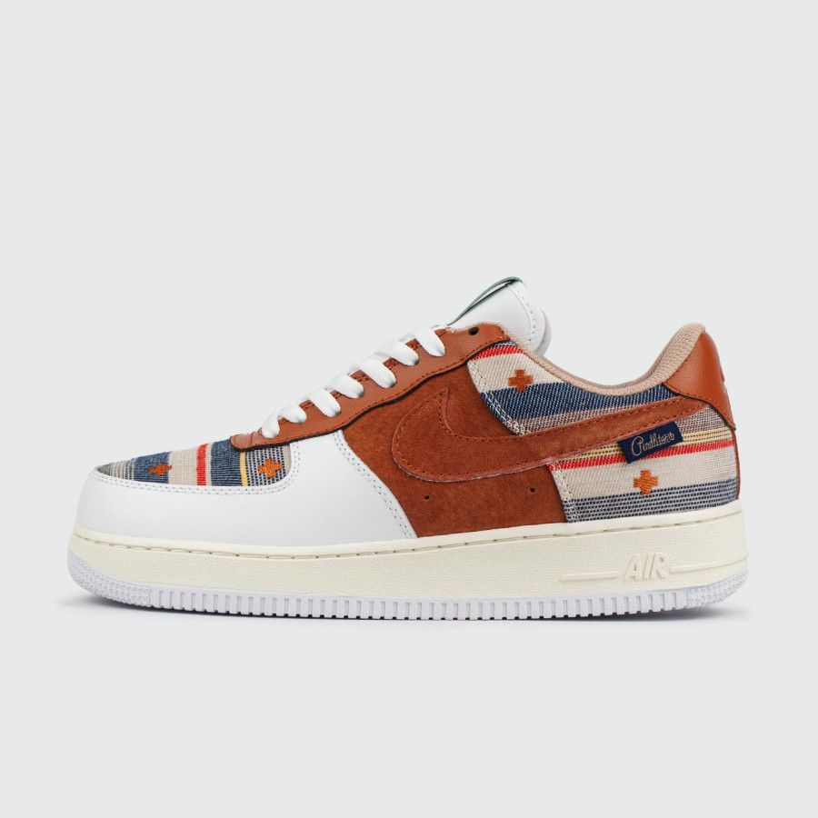 кроссовки Nike Air Force 1 Low Cardigan White Brown