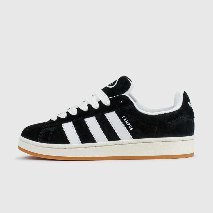 кроссовки Adidas Campus 00s Black White with Fur