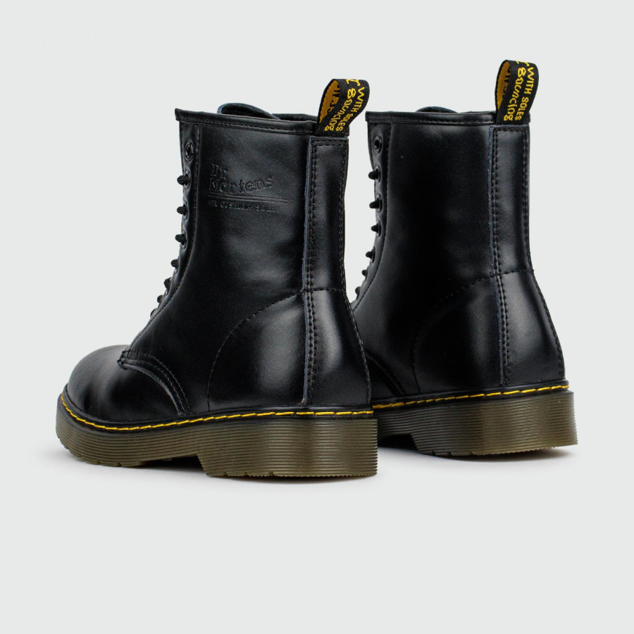 ботинки Dr. Martens 1460 Black Leather with Fur