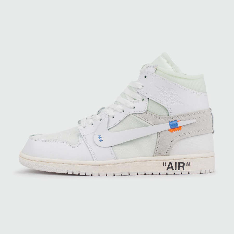 кроссовки Nike Air Jordan 1 White x Off-White