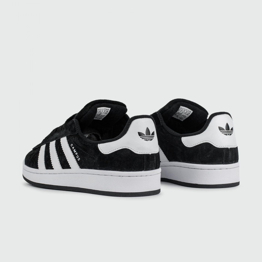 кроссовки Adidas Campus 00s Black White 2 with Fur