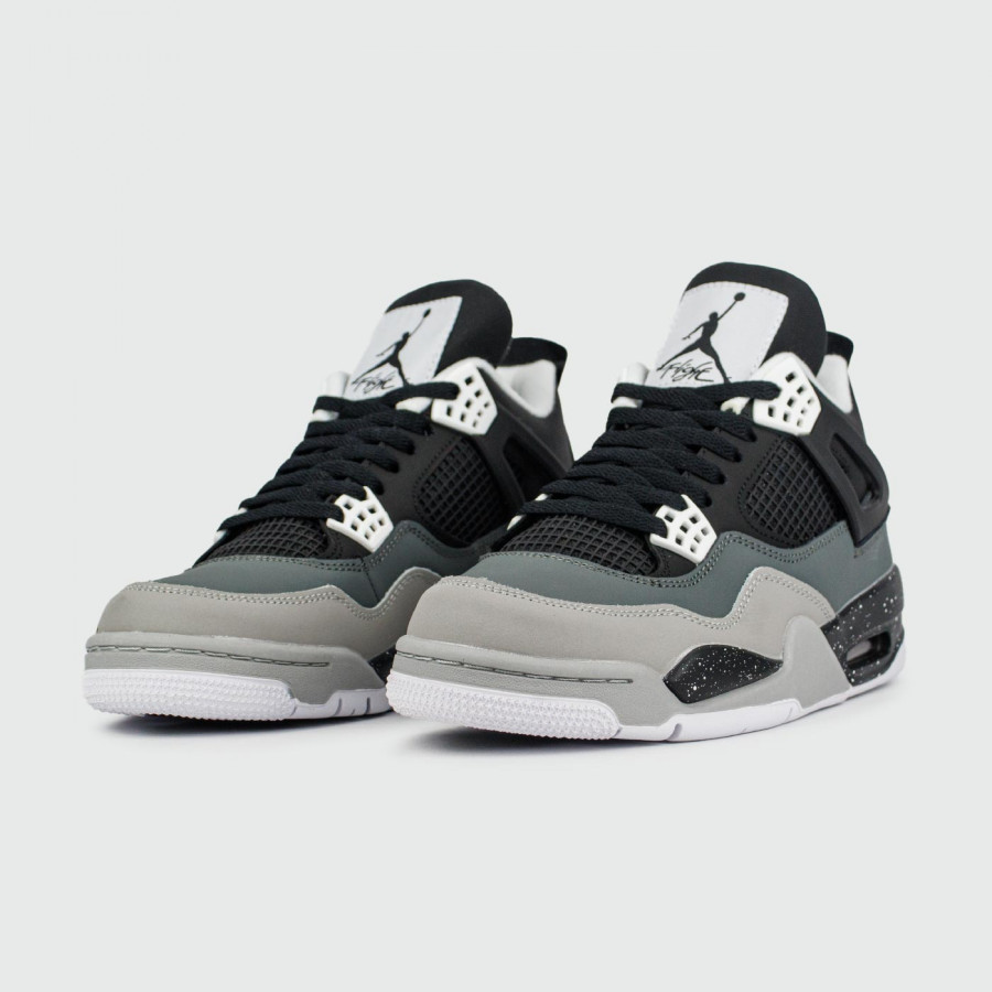 кроссовки Nike Air Jordan 4 Black Grey new