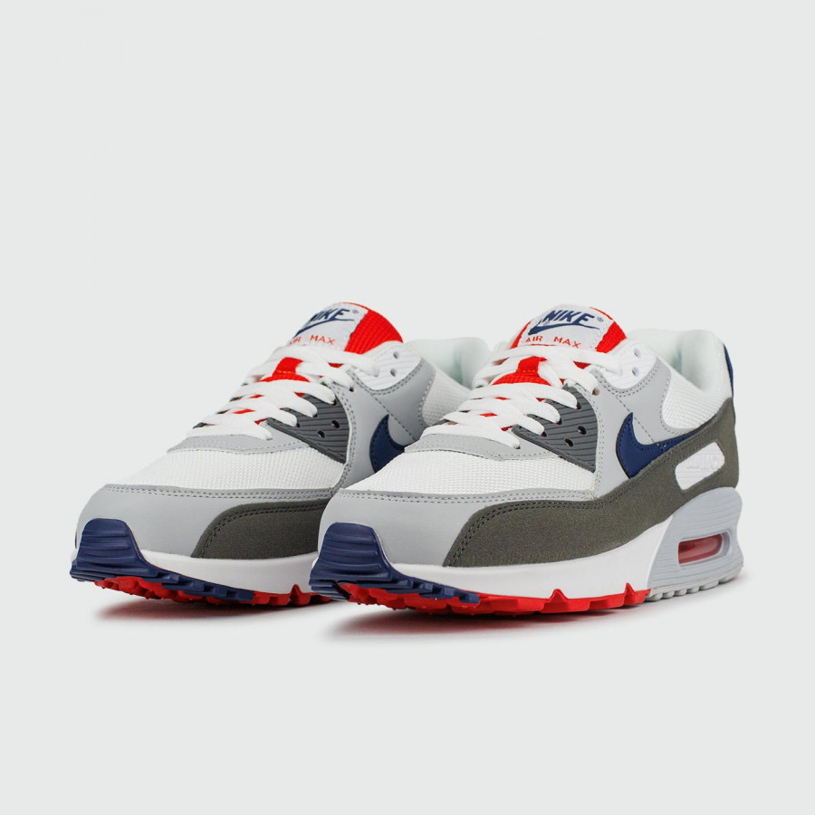 кроссовки Nike Air Max 90 L.Grey Blue / White
