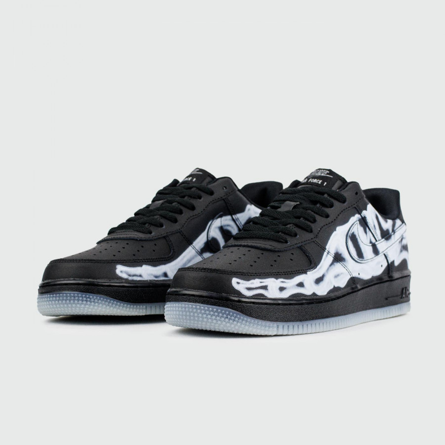 кроссовки Nike Air Force 1 Low Skeleton Black Wmns