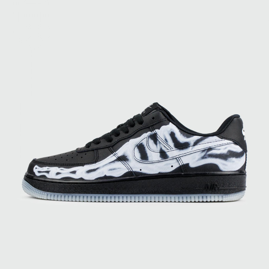 кроссовки Nike Air Force 1 Low Skeleton Black Wmns