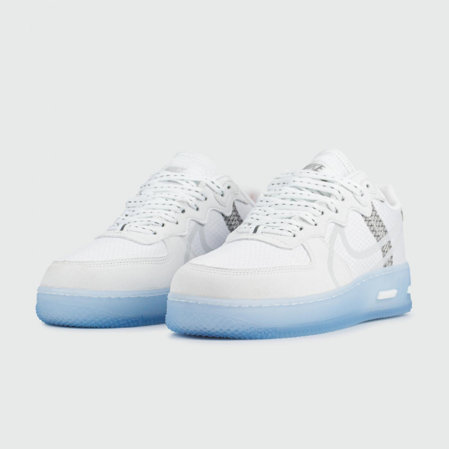кроссовки Nike Air Force 1 React Grey Sky Blue Wmns