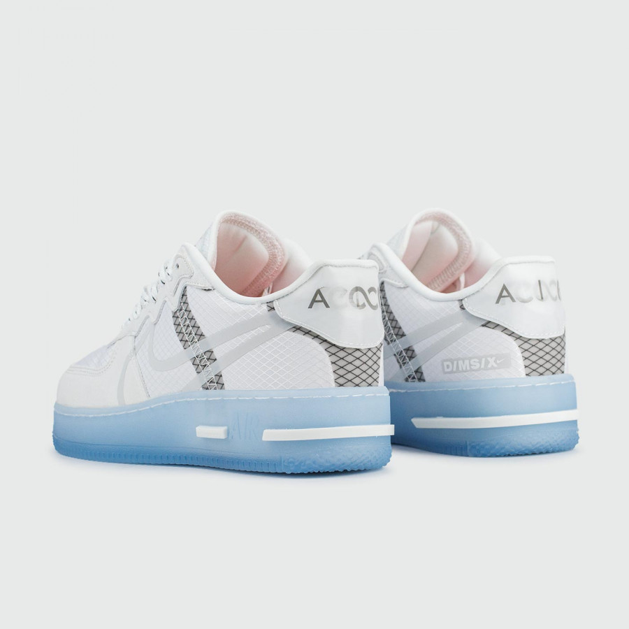 кроссовки Nike Air Force 1 React Grey Sky Blue Wmns