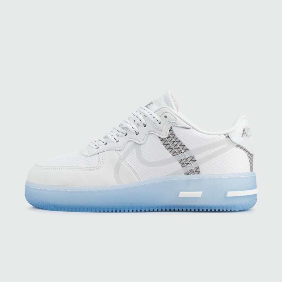 кроссовки Nike Air Force 1 React Grey Sky Blue Wmns