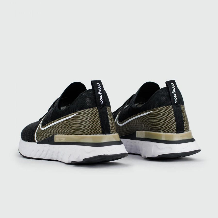 кроссовки Nike React Infinity Run Flyknit Black Grey / White