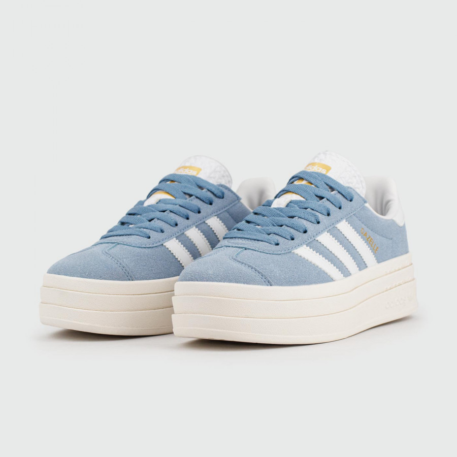 кроссовки Adidas Gazelle Bold Sky Blue / White Wmns