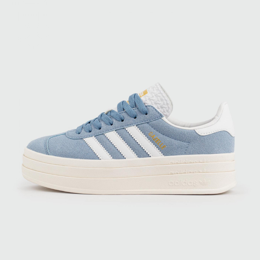 кроссовки Adidas Gazelle Bold Sky Blue / White Wmns
