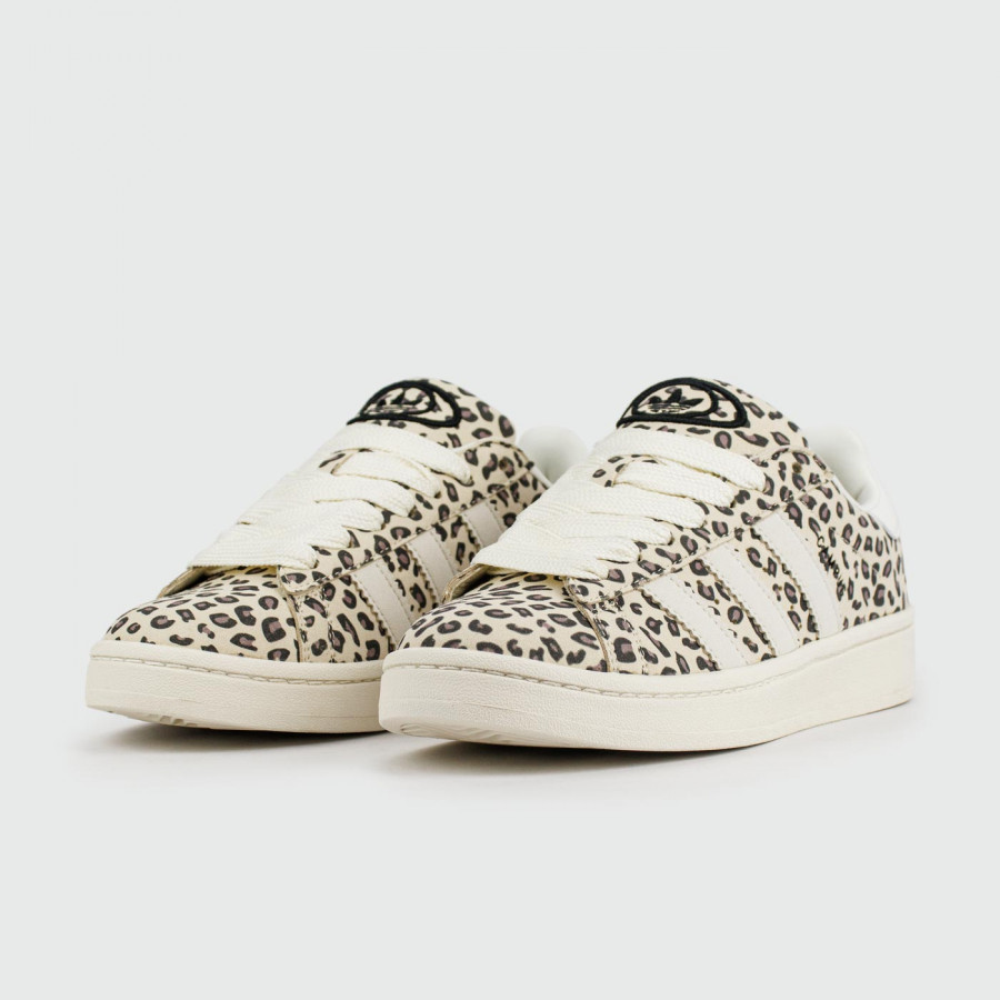 кроссовки Adidas Campus 00 Beige Leopard Wmns