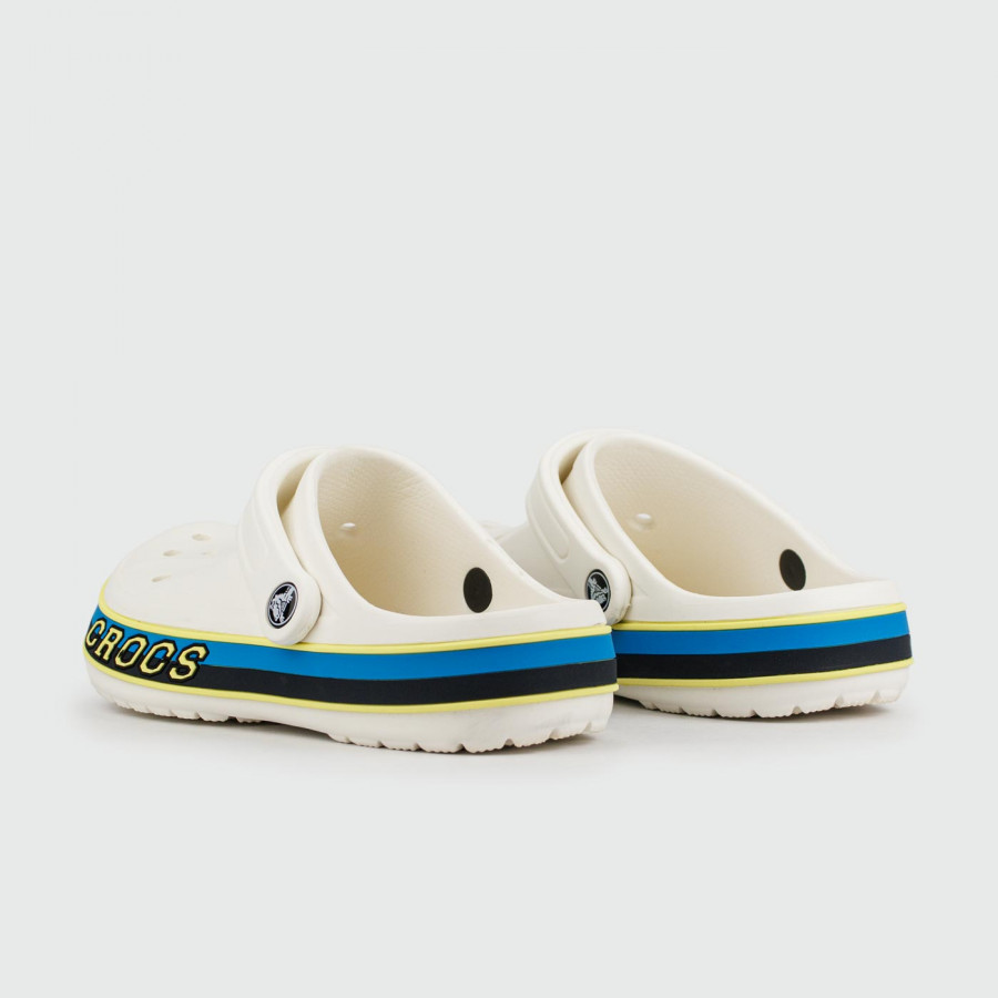 сабо CROCS Bayaband Cloc White Blue Navy Lines