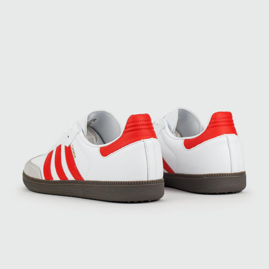 кроссовки Adidas Samba OG White Red Str.