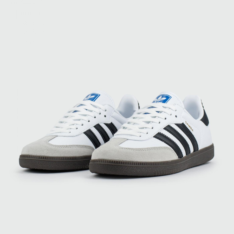 кроссовки Adidas Samba OG White Black Str.