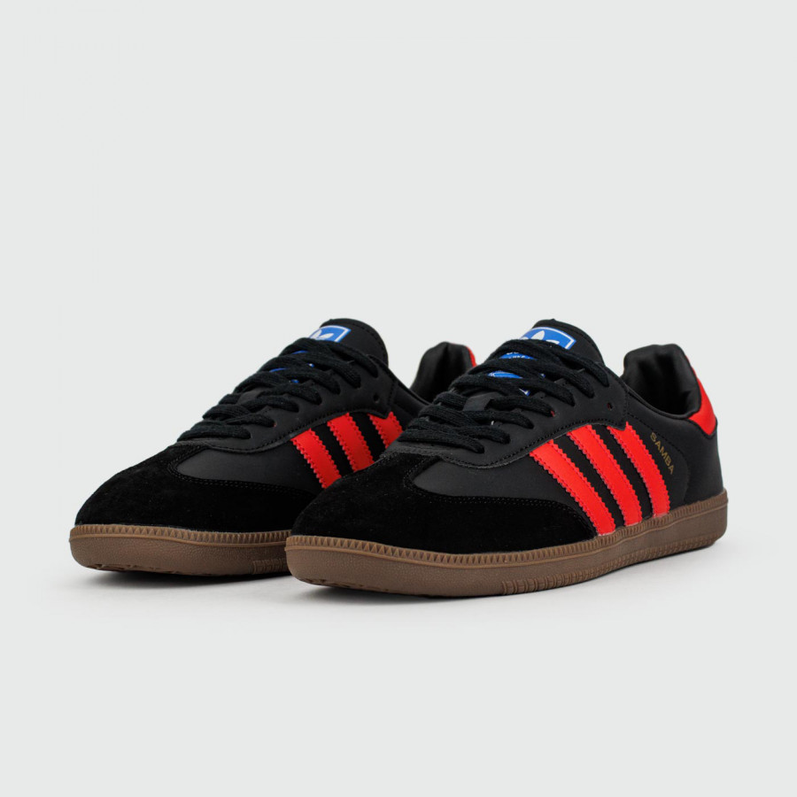 кроссовки Adidas Samba OG Black Red Str.